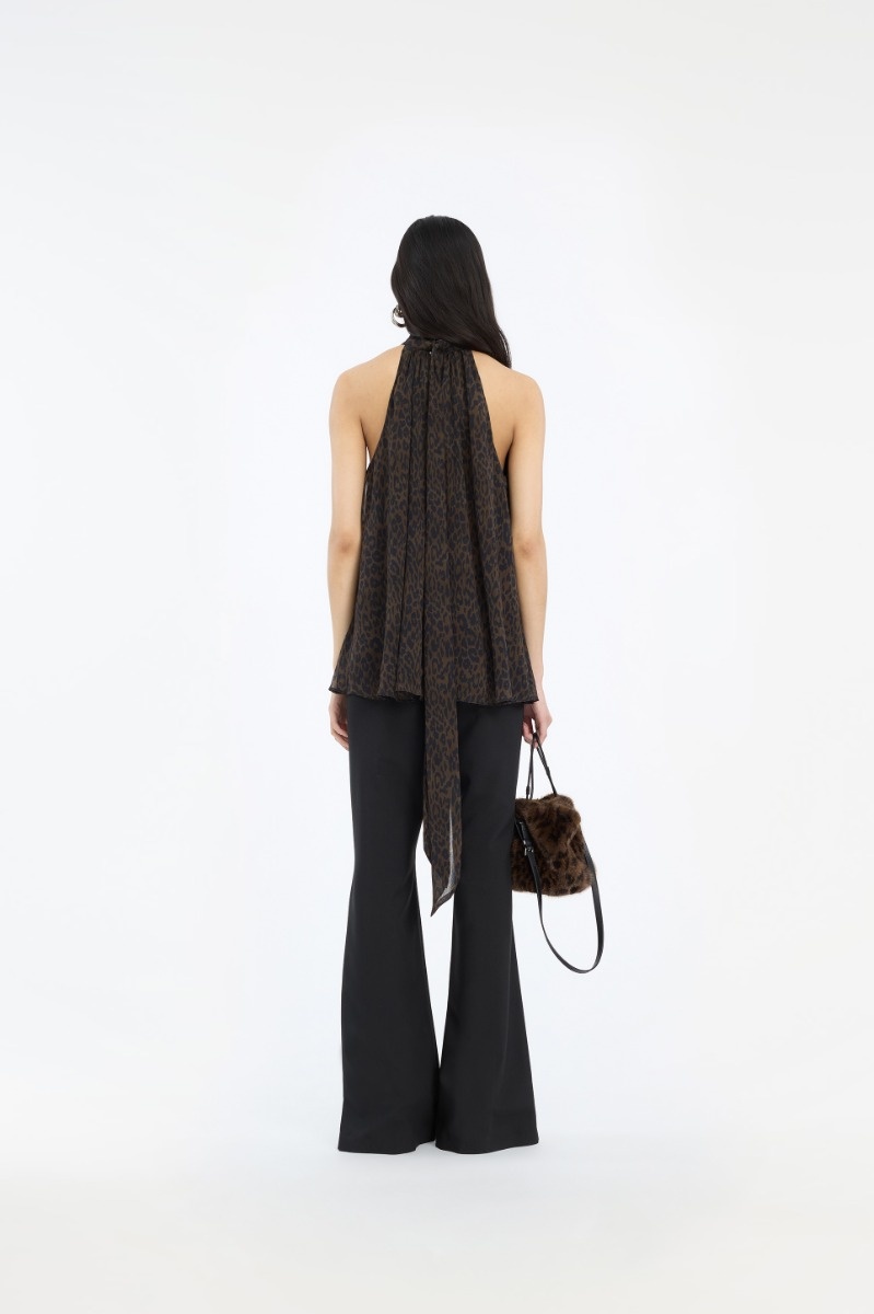Rotate Halterneck Bow Top