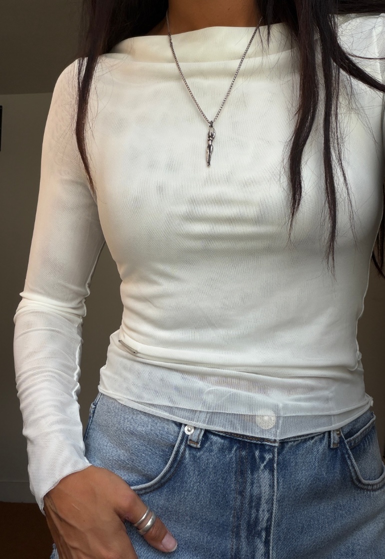 House of Sunny Double Layer Mesh Longsleeve
