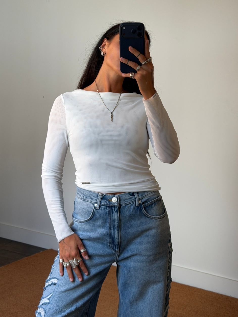House of Sunny Double Layer Mesh Longsleeve