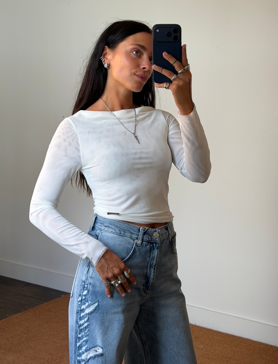 House of Sunny Double Layer Mesh Longsleeve