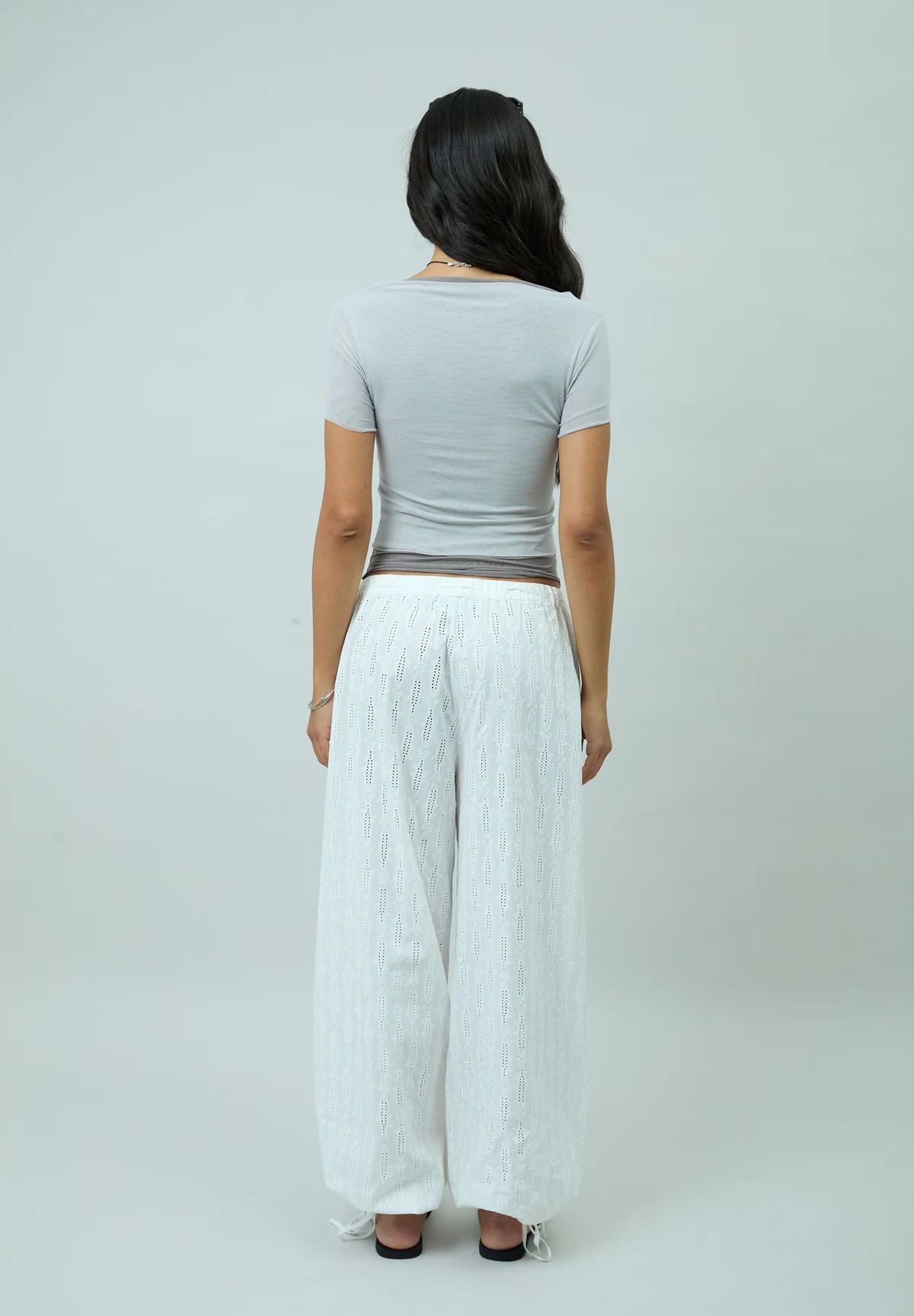 House of Sunny Double Layer Mesh Top