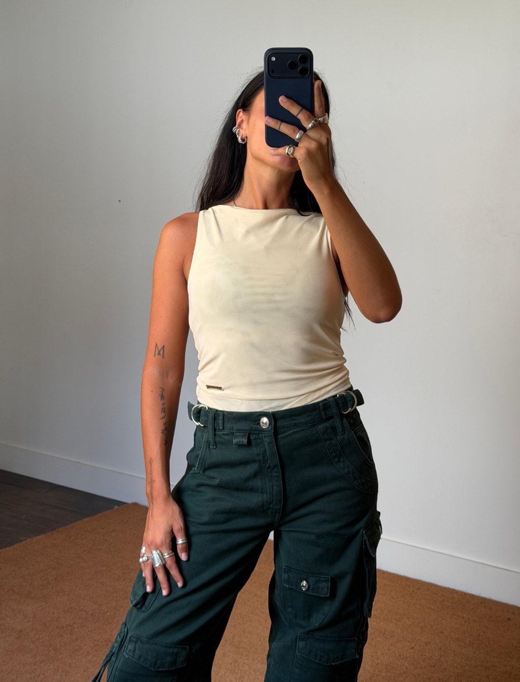 House of Sunny Double Layer SLeeeveless Mesh Top