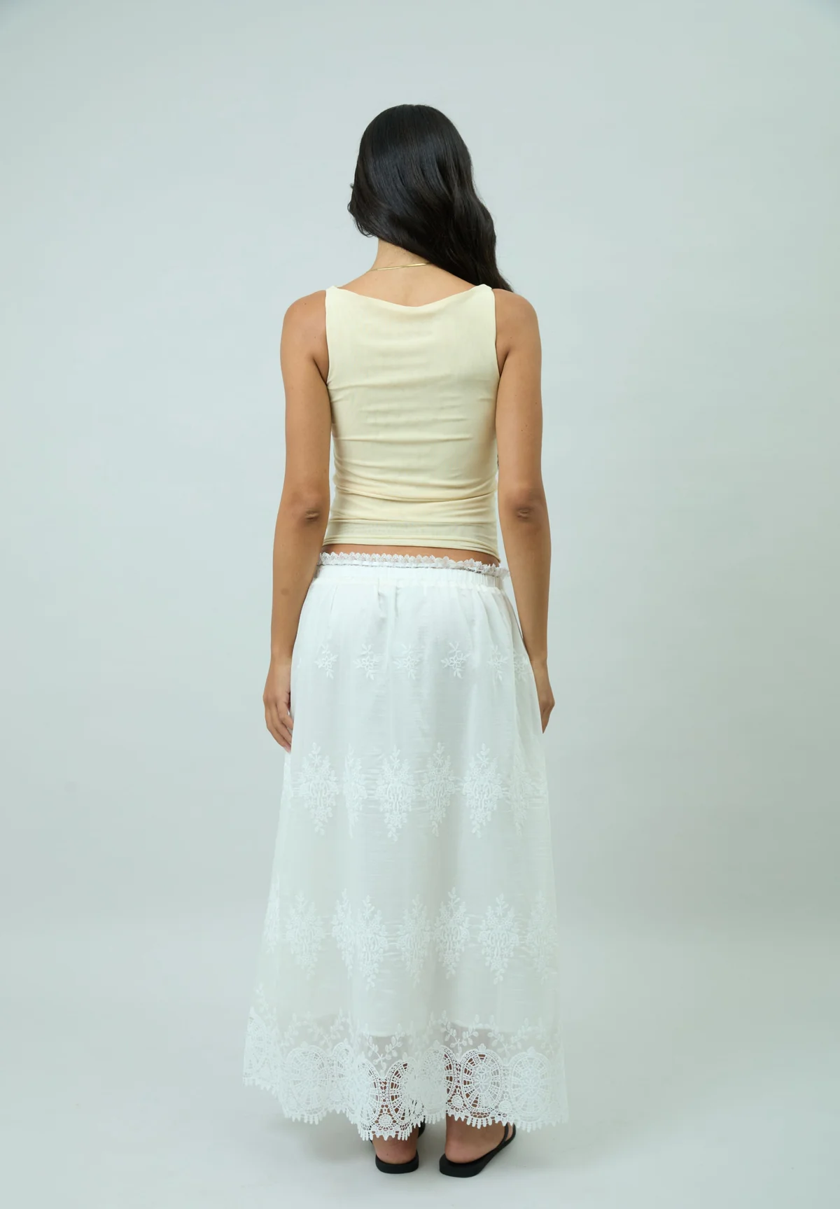 House of Sunny Double Layer SLeeeveless Mesh Top