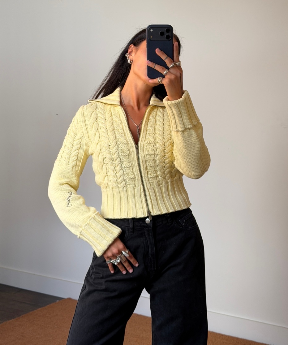 House of Sunny Rolled Cuff Peggy Cardigan