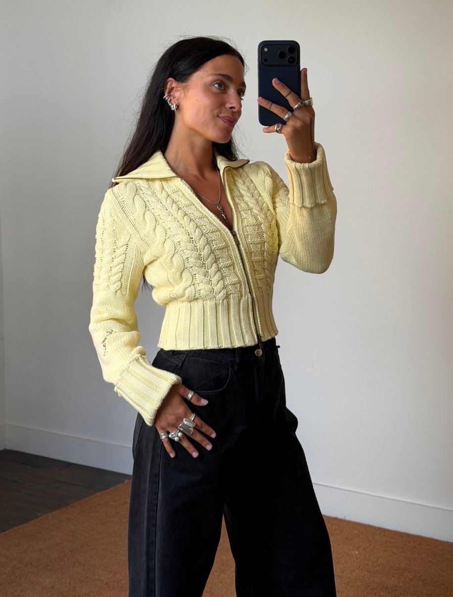 House of Sunny Rolled Cuff Peggy Cardigan