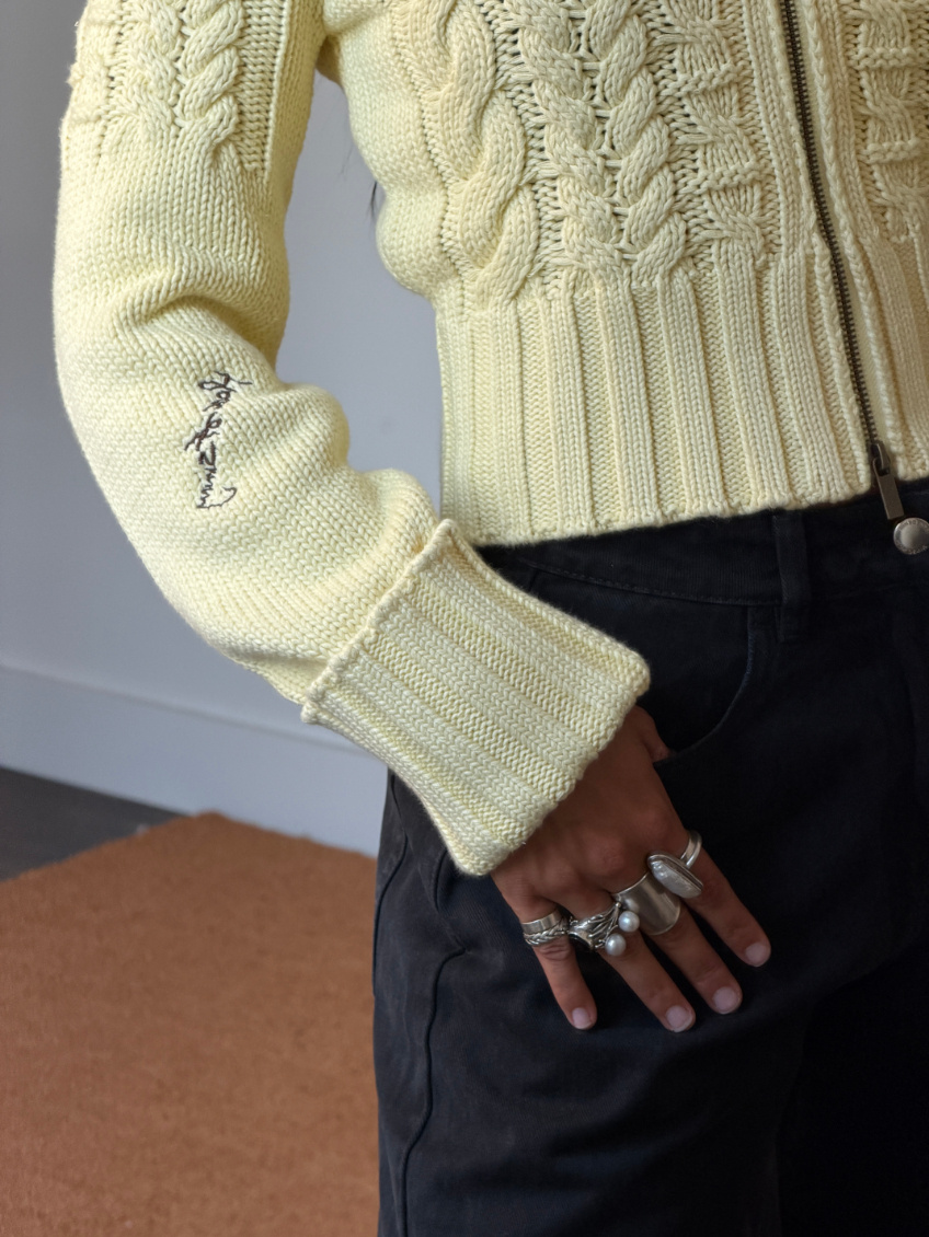 House of Sunny Rolled Cuff Peggy Cardigan