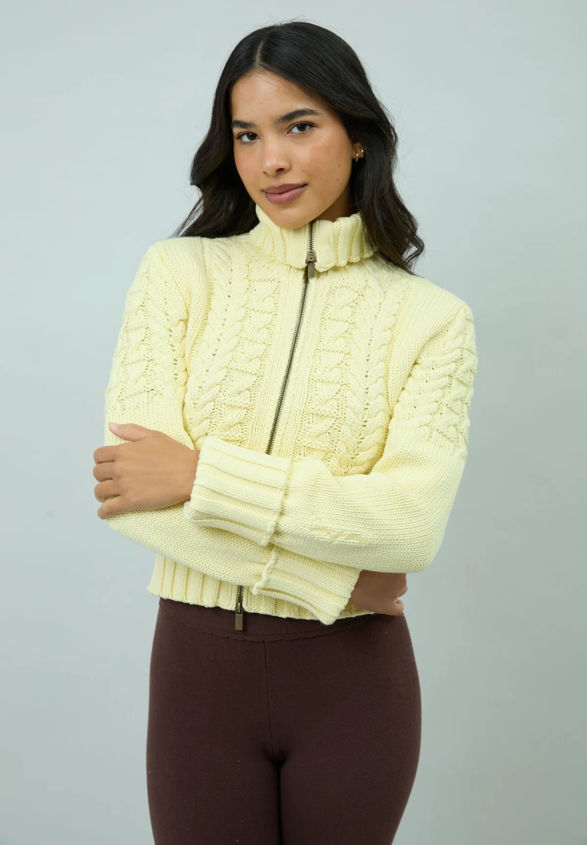 House of Sunny Rolled Cuff Peggy Cardigan