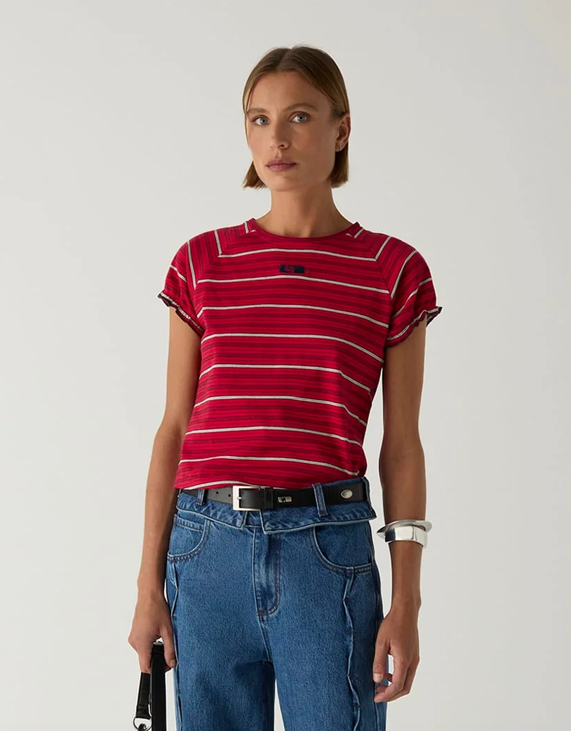 Laagam Zaira Embroidered Logo T-Shirt