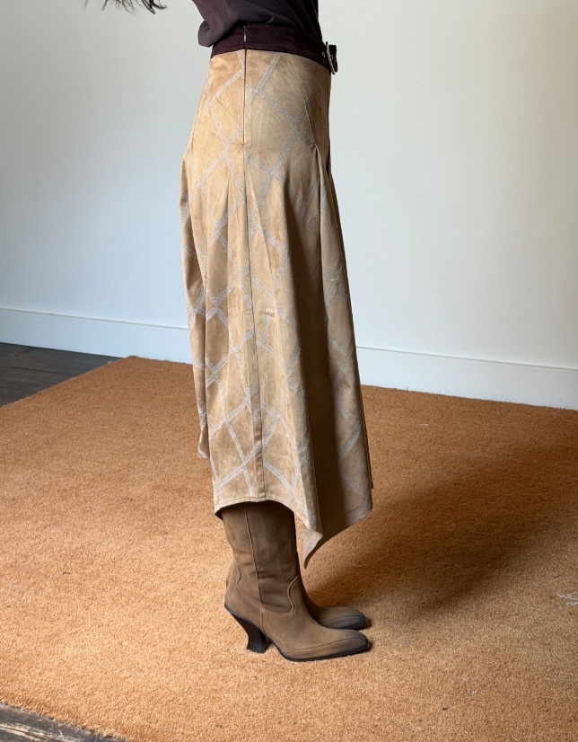 Laagam Tyla Embroidered Midi Skirt