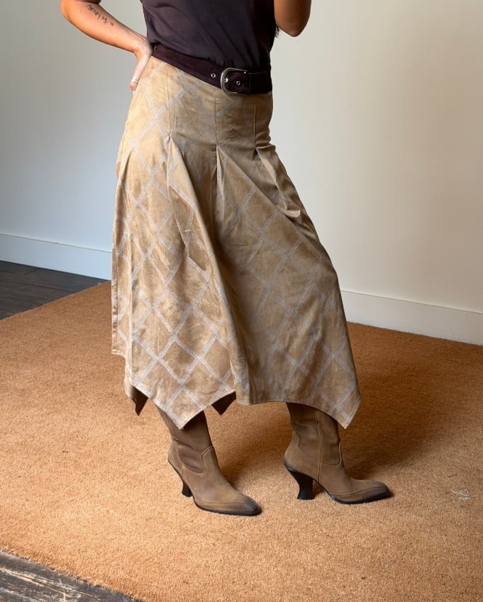 Laagam Tyla Embroidered Midi Skirt