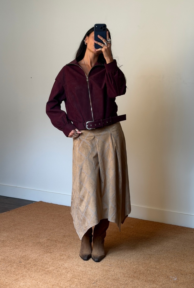 Laagam Tyla Embroidered Midi Skirt