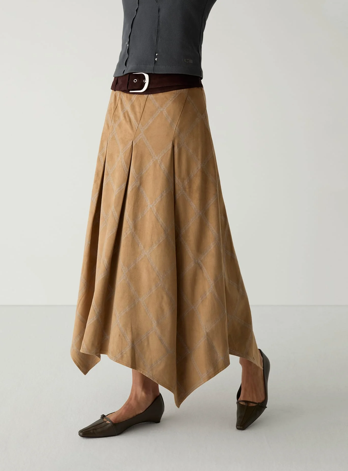Laagam Tyla Embroidered Midi Skirt