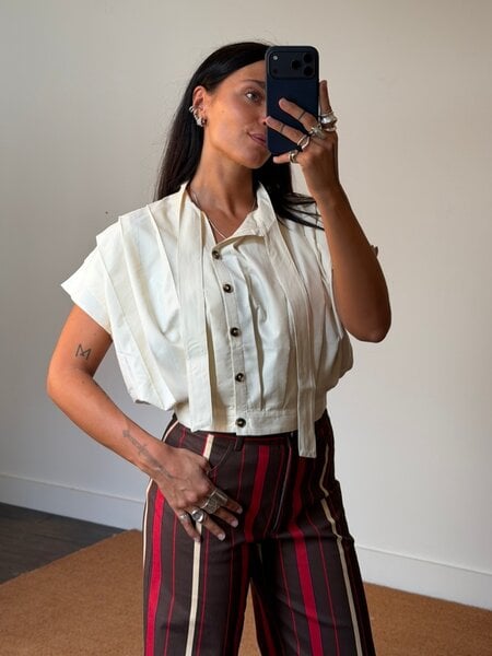 Laagam Kora Pleated Blouse