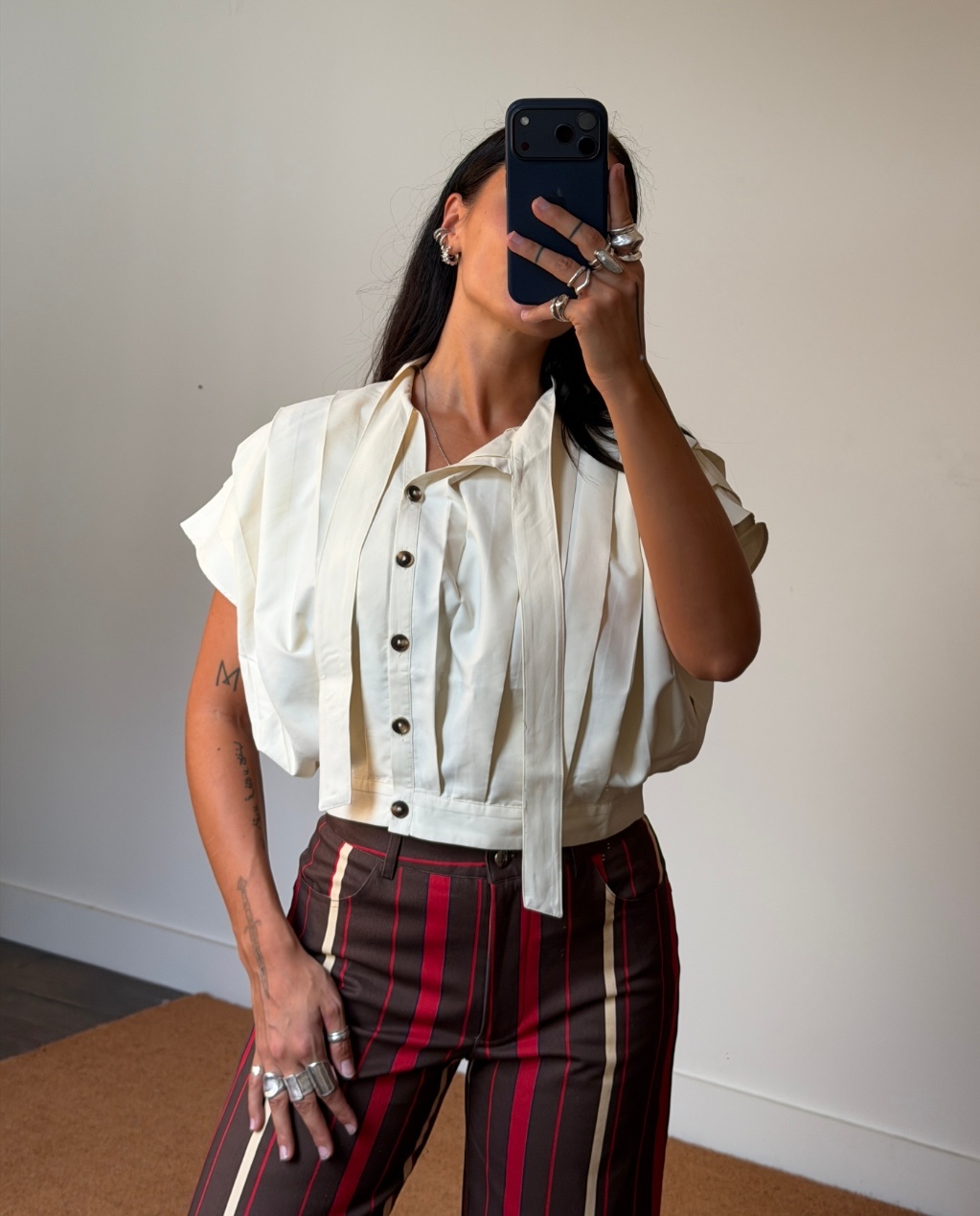 Laagam Kora Pleated Blouse