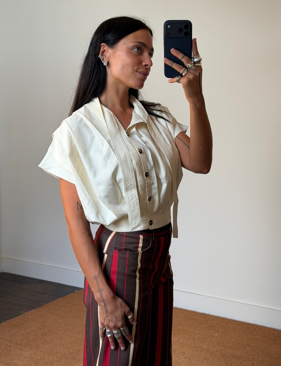 Laagam Kora Pleated Blouse