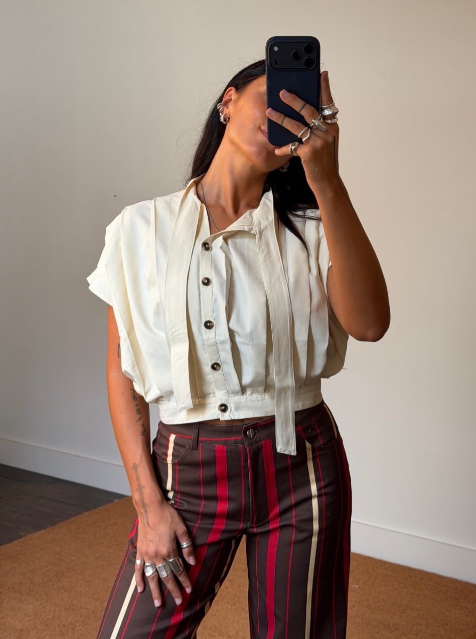 Laagam Kora Pleated Blouse