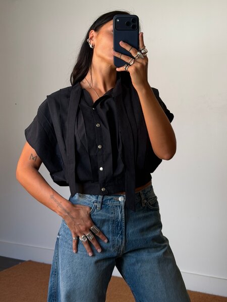 Laagam Kora Pleated Blouse