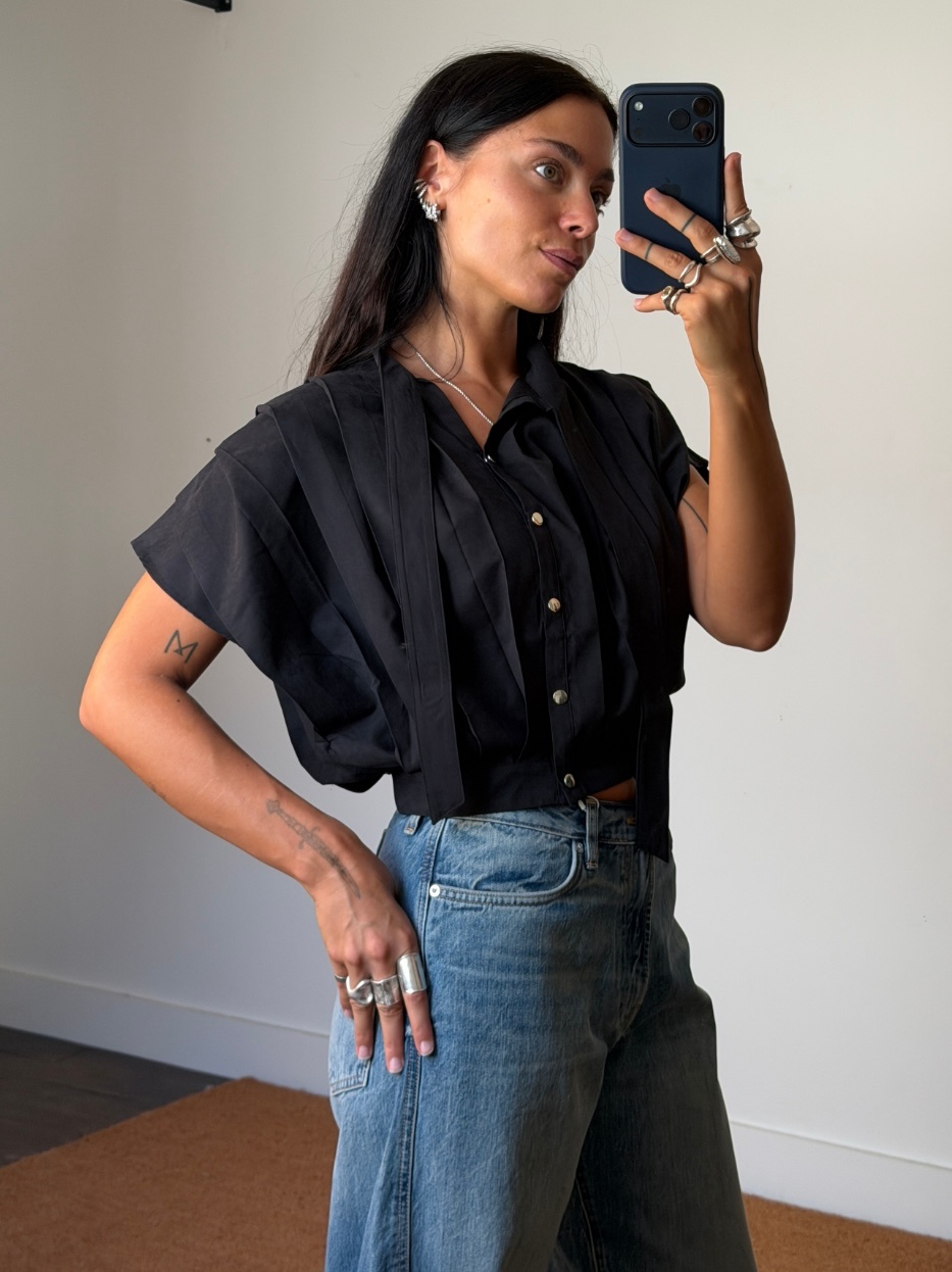 Laagam Kora Pleated Blouse