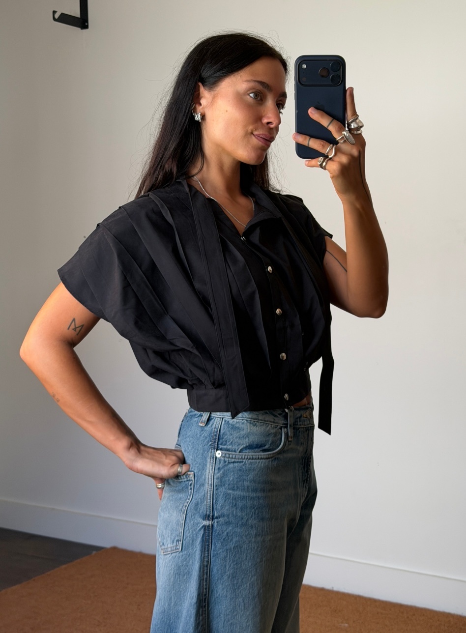 Laagam Kora Pleated Blouse