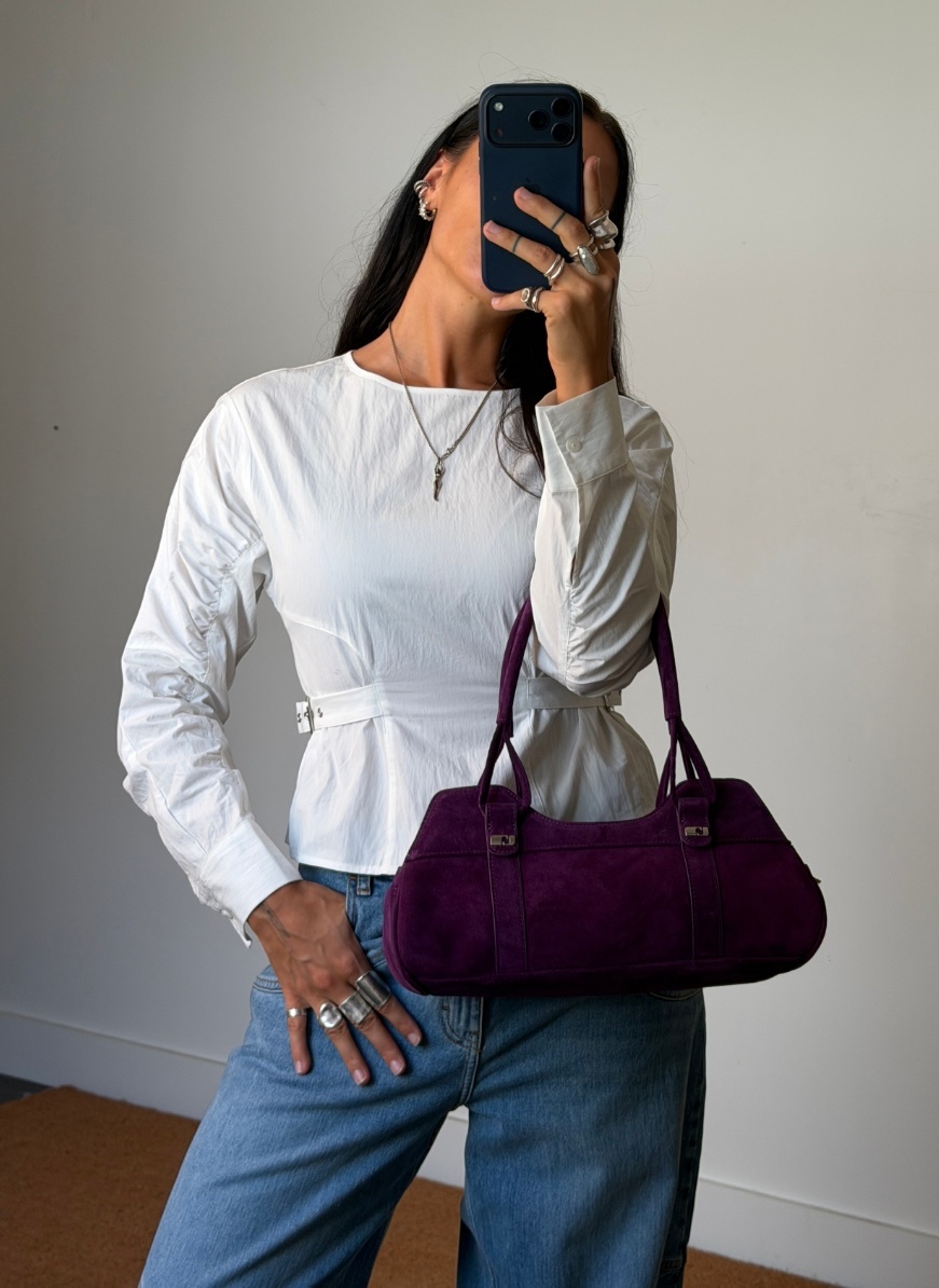 Laagam Jane Suede Bag