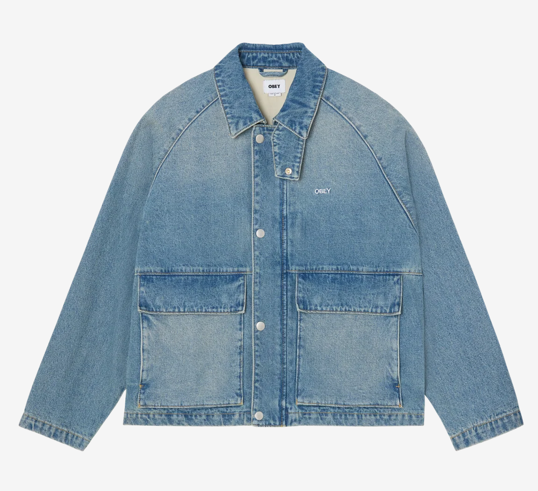 Obey Men Caden Denim Work Jacket