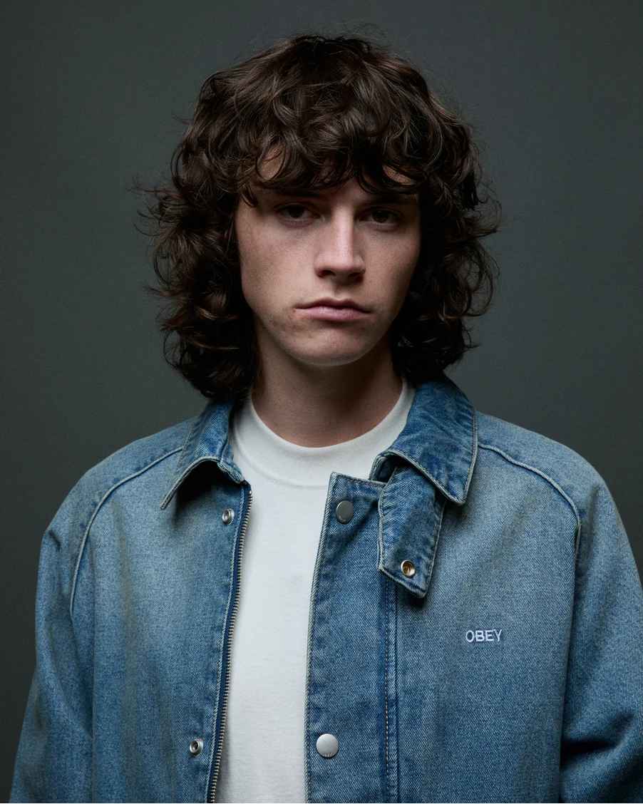 Obey Men Caden Denim Work Jacket