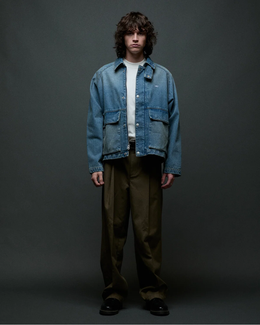 Obey Men Caden Denim Work Jacket