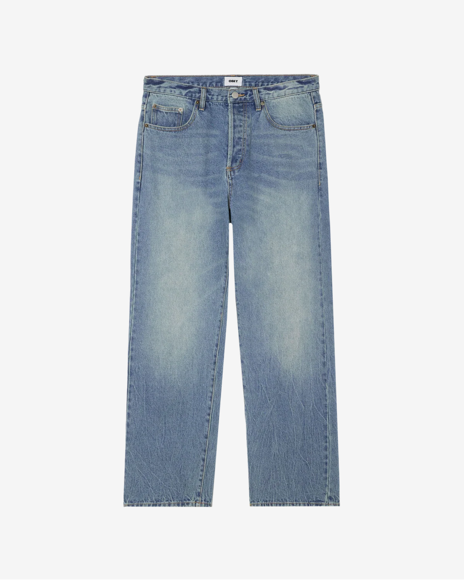 Obey Men Boxcar Straight Denim Trousers