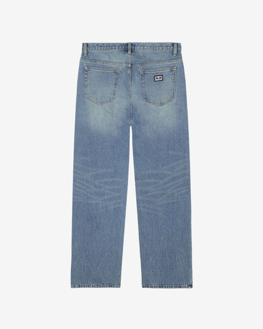 Obey Men Boxcar Straight Denim Trousers