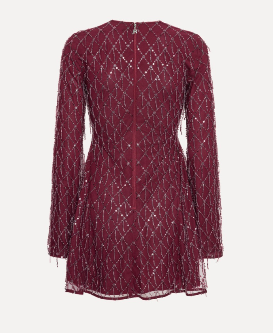 Rotate Sequins Mini Flared Dress
