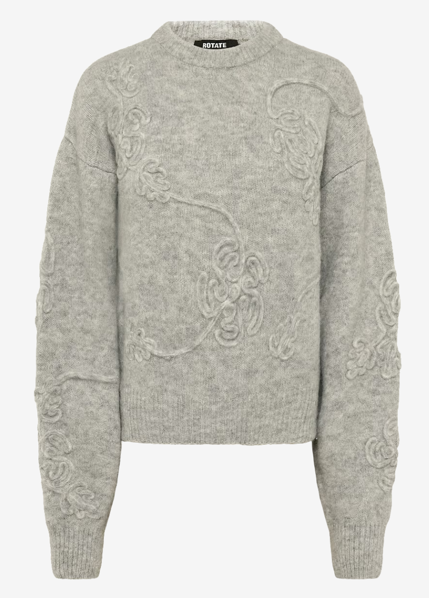 Rotate 3D Flower Knit