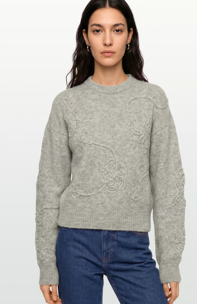 Rotate 3D Flower Knit