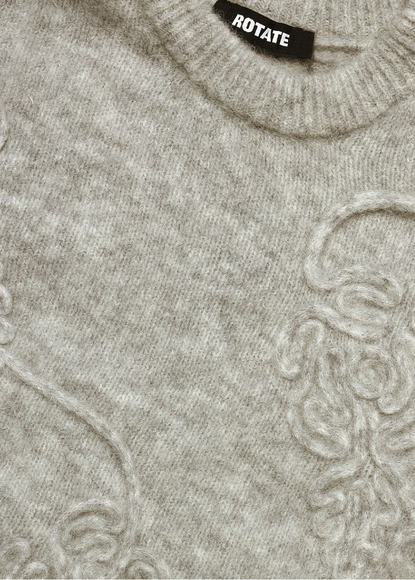 Rotate 3D Flower Knit