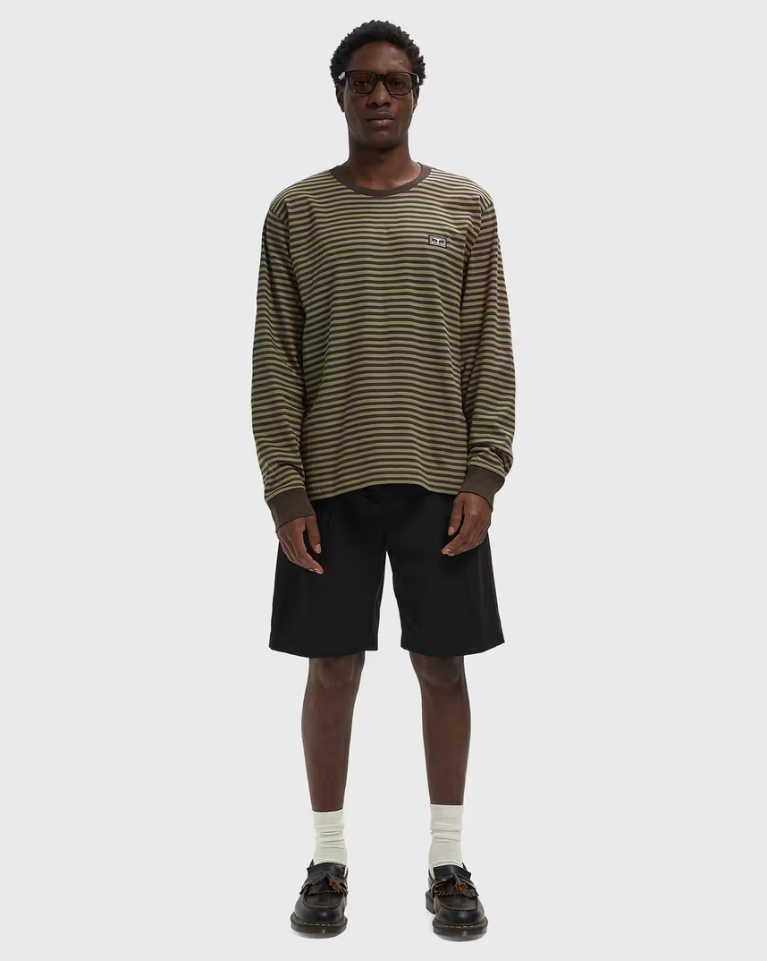 Obey Men Established Work Striped Longsleeve