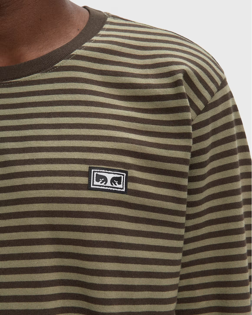 Obey Men Established Work Striped Longsleeve
