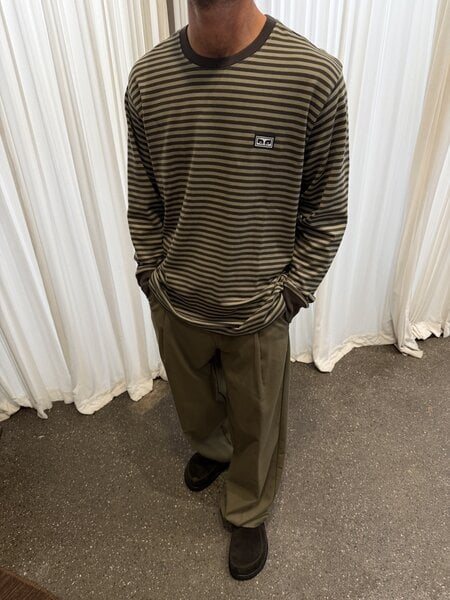 Obey Men Established Work Striped Longsleeve