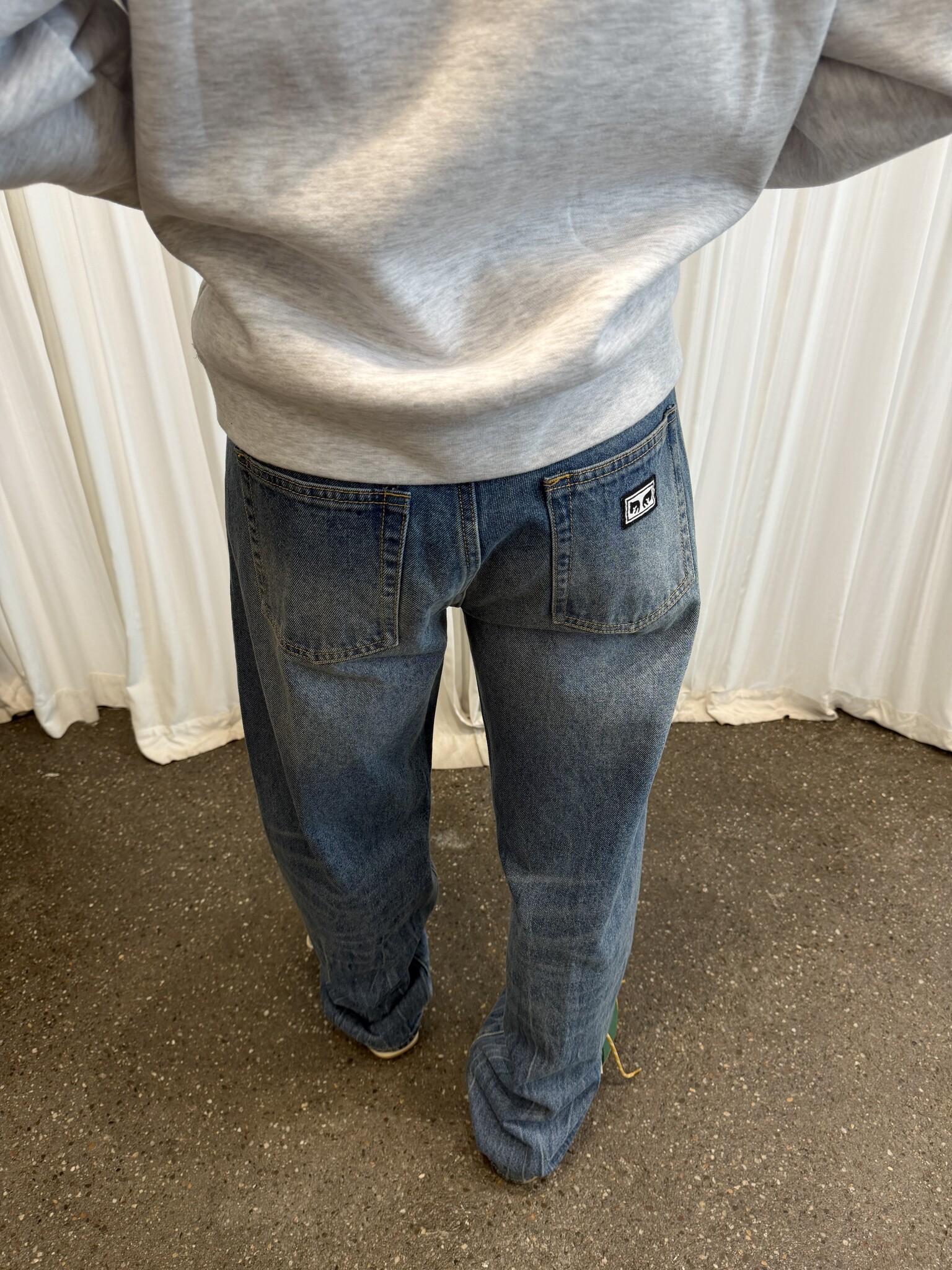 Obey Men Boxcar Straight Denim Trousers