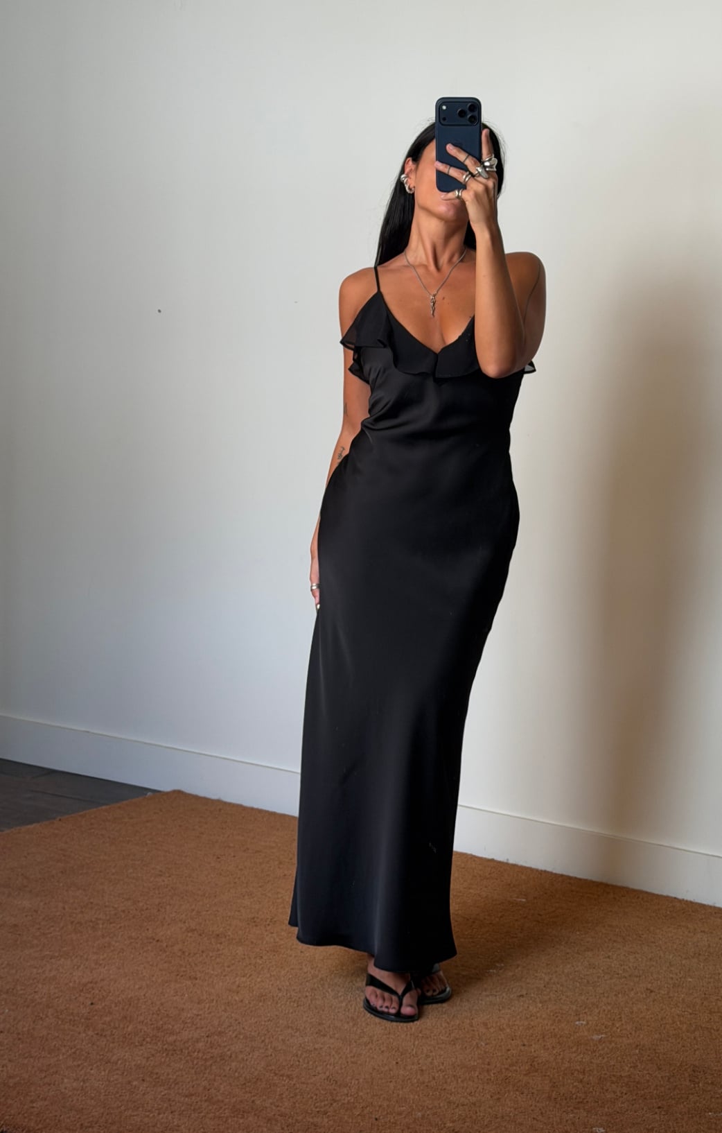 Rotate V-Neck Slip Dress