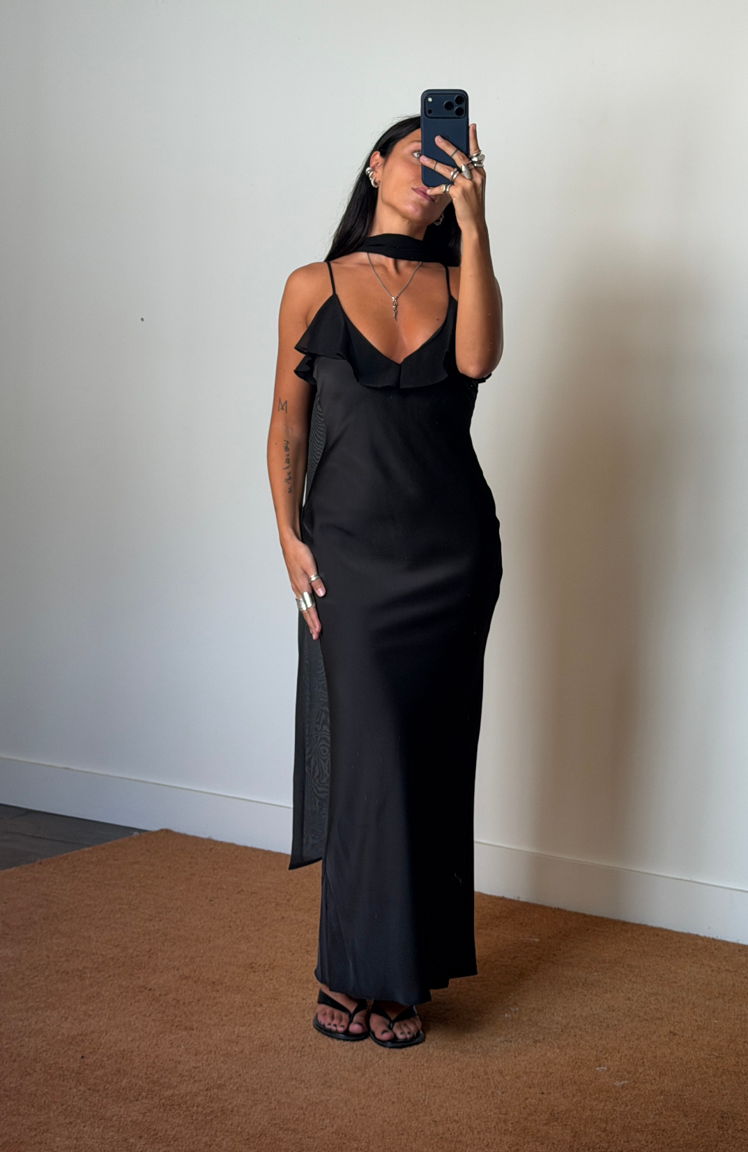 Rotate V-Neck Slip Dress