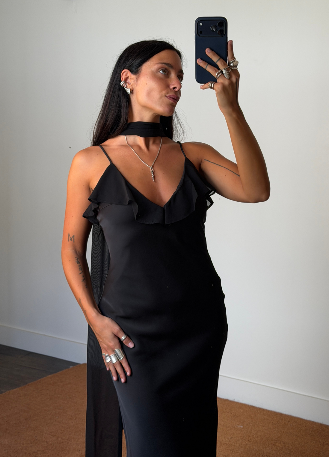 Rotate V-Neck Slip Dress