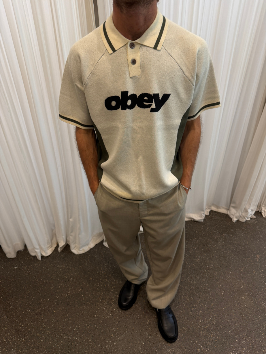 Obey Men Sport Polo Sweater