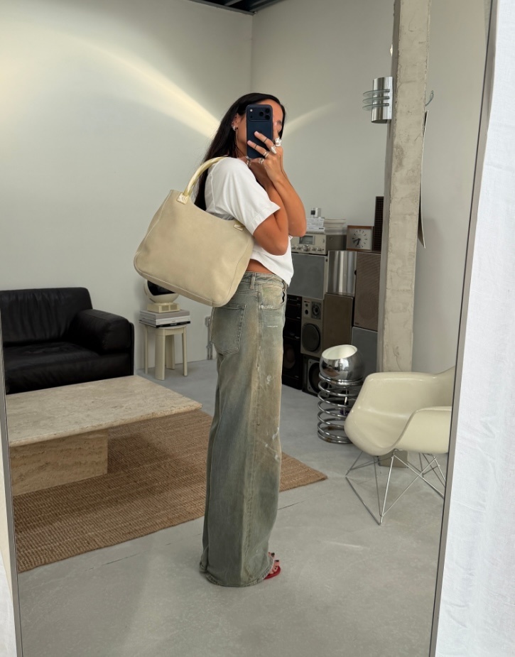 RR ARCHIVE Prada Suede Plexi Handle Bag