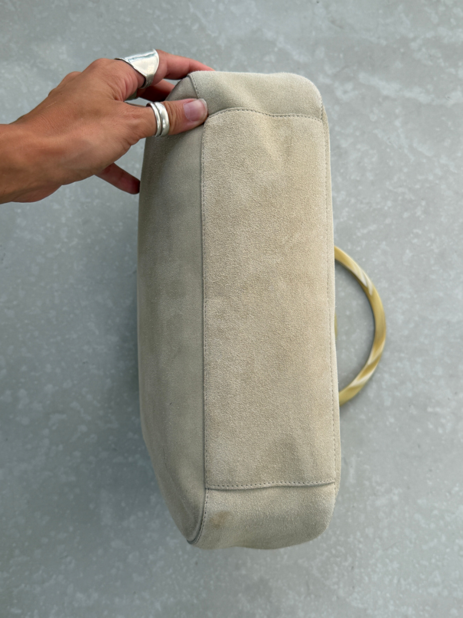 RR ARCHIVE Prada Suede Plexi Handle Bag