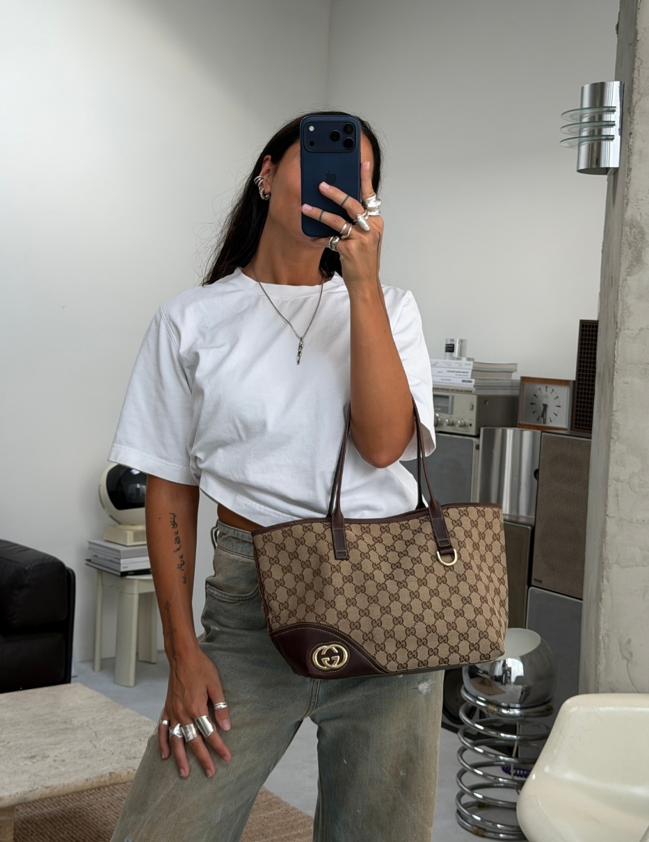 RR ARCHIVE Gucci GG Canvas Tote Bag