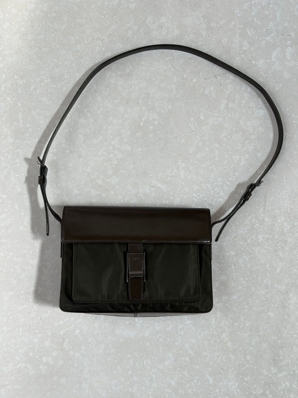 RR ARCHIVE Prada Nylon & Leather Shoulder Bag