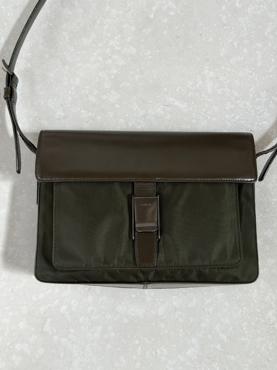 RR ARCHIVE Prada Nylon & Leather Shoulder Bag