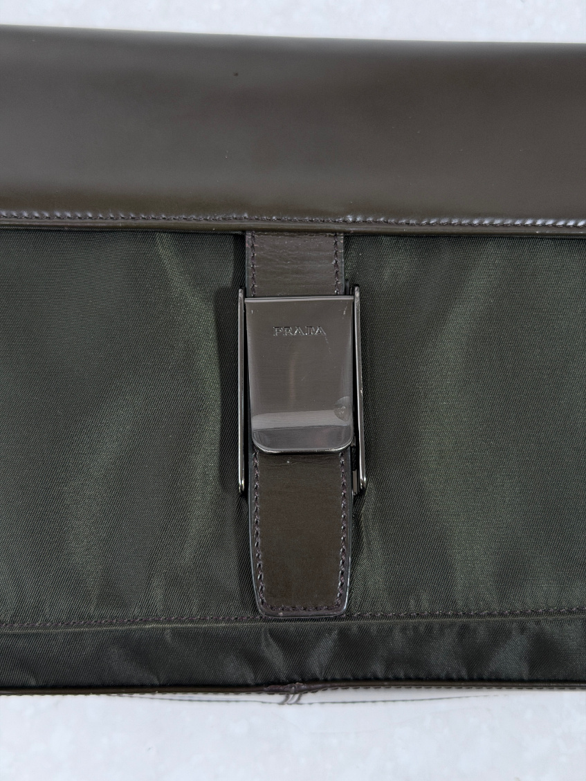 RR ARCHIVE Prada Nylon & Leather Shoulder Bag