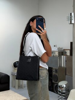 RR ARCHIVE Gucci GG Canvas & Leather Shoulder Bag