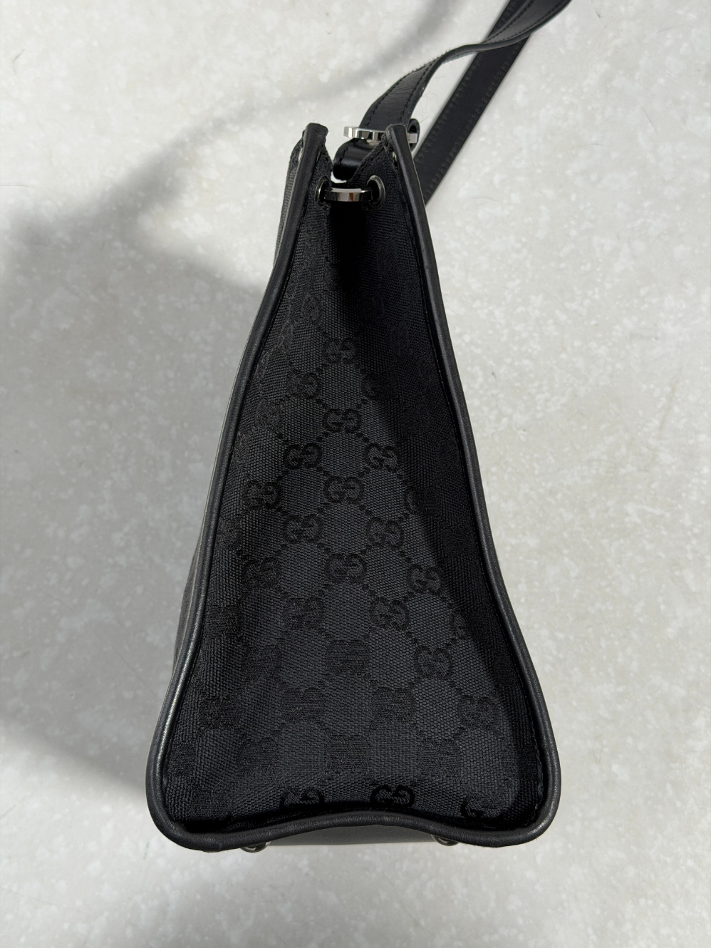 RR ARCHIVE Gucci GG Canvas & Leather Shoulder Bag