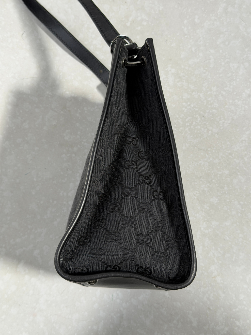 RR ARCHIVE Gucci GG Canvas & Leather Shoulder Bag